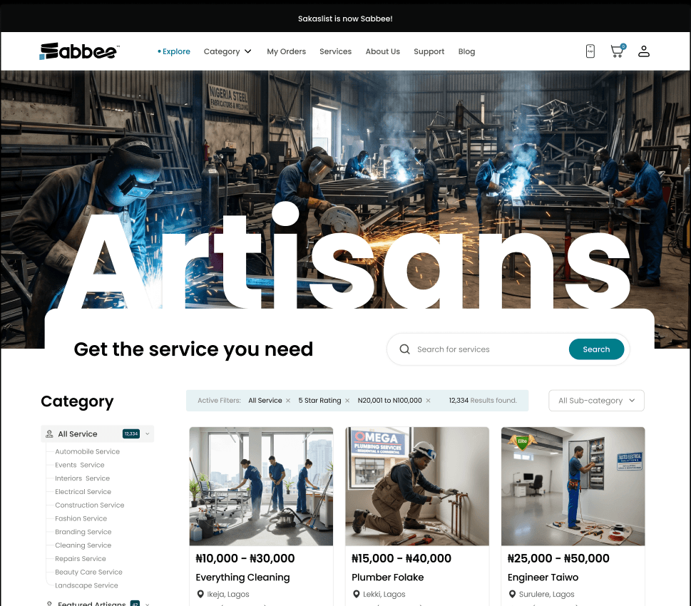Sabbee product screenshot